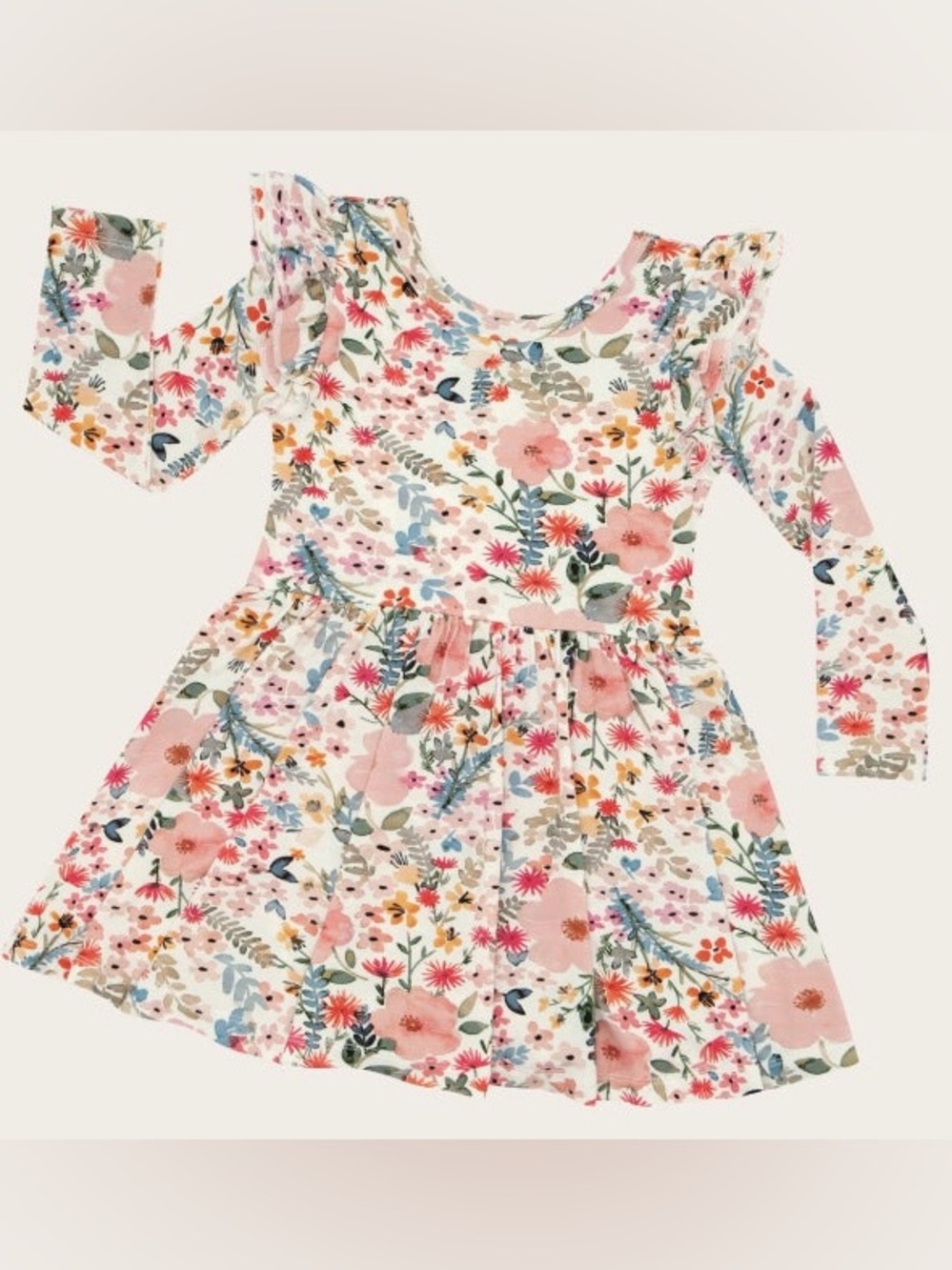 Little Sleepies Mauve Meadow Flutter Dress